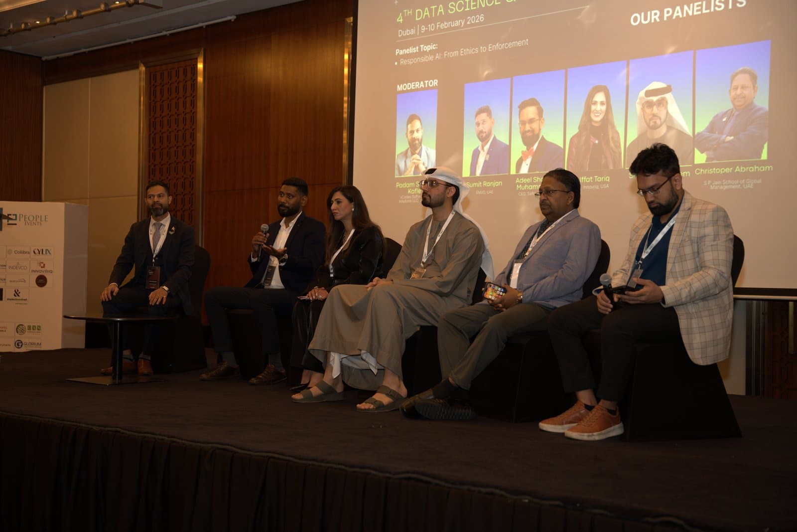 Full panel on stage
