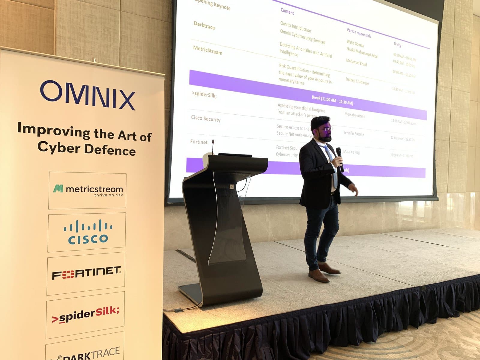 Cybersecurity event presentation