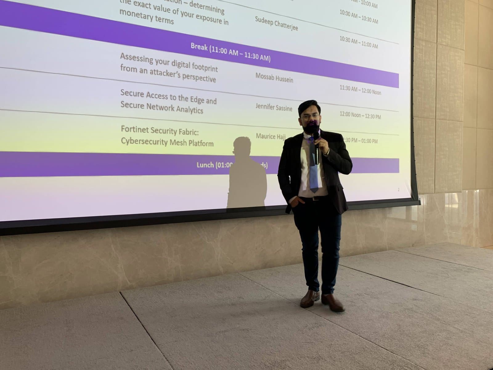 Event presentation